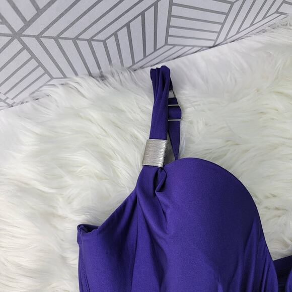 Panache Purple Tankini Top Sz 32G UK - Picture 5 of 11